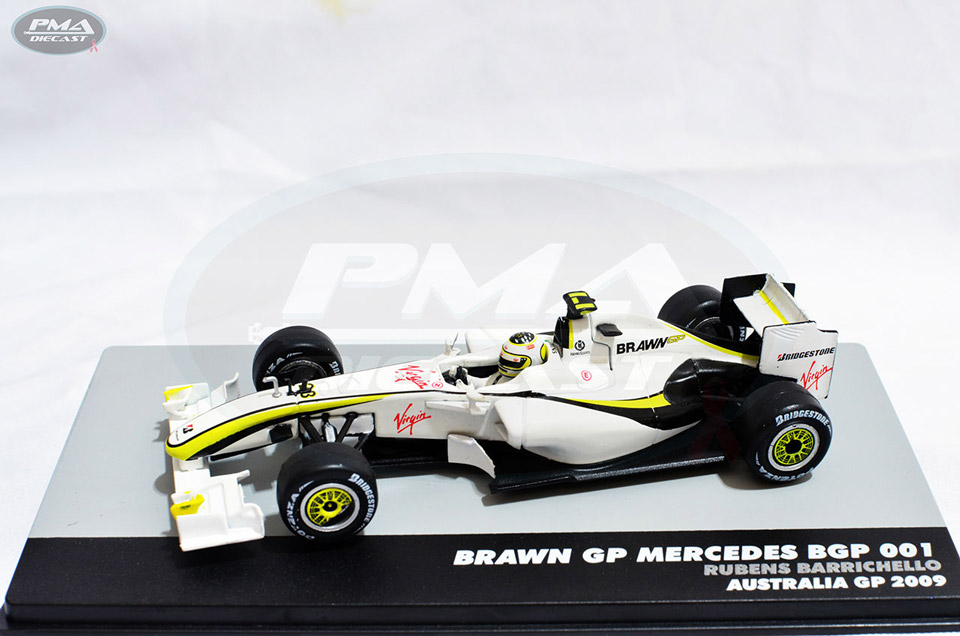 RUBENS BARRICHELLO 2009 BRAWNGP BGP001 1:43